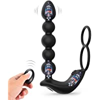 Bolas anales vibradores anales con anillos para el pene- vibradores de enchufe anal UTIMI estimulador de próstata…